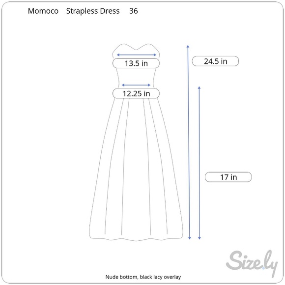 Momoco strapless lace dress sweetheart neckline - Picture 4 of 5